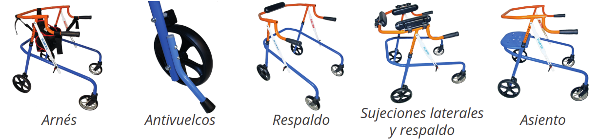 Andador infantil KAIMAN accesorios